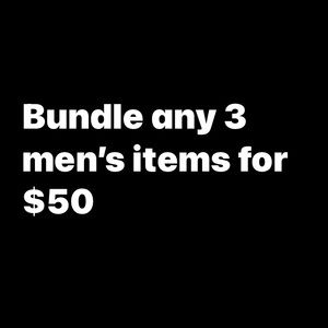 3 for $50 Men’s bundle